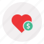 donate, dollar sign, dollar, money, heart, cash, currency 