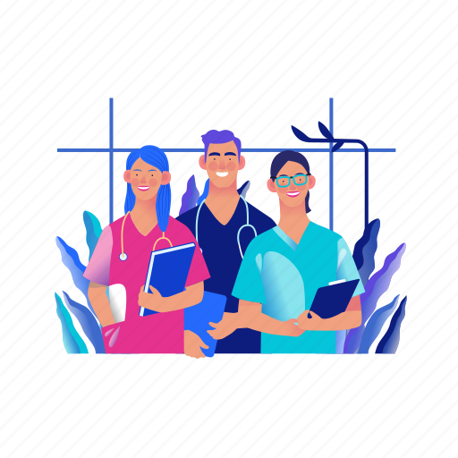 Medical, manager, doctor, team, administrator, pharmacist, woman illustration - Download on Iconfinder