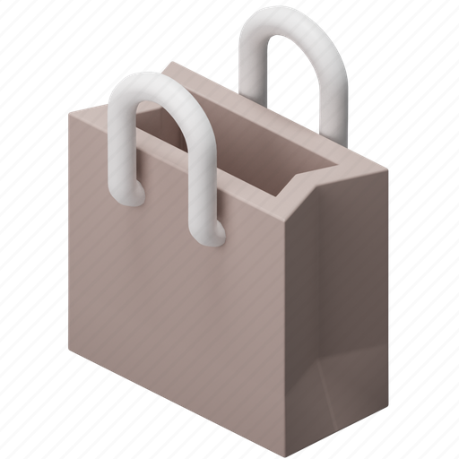 Bag, shopping, shop, sale, package 3D illustration - Download on Iconfinder