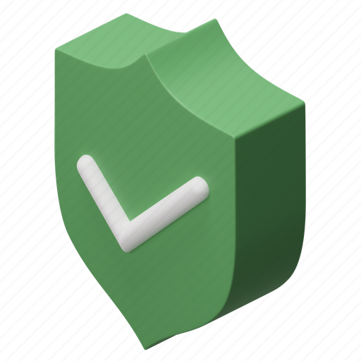 Shield, security, lock, safety, health protection 3D illustration - Download on Iconfinder