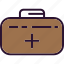 briefcase, hospital, kit, medical 