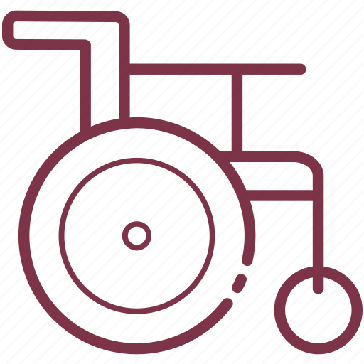 Medical, wheel chair, healthcare, clinical, medicines, medical stroke icon - Download on Iconfinder
