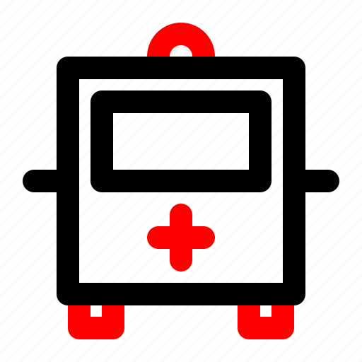 Ambulance, corpse, hospital, patient, siren icon - Download on Iconfinder