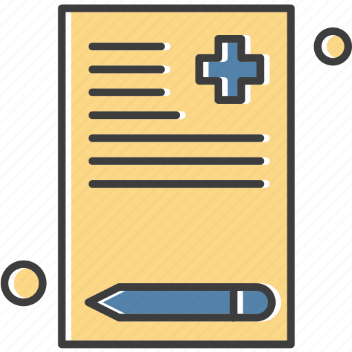 Document, file, medical service, report icon - Download on Iconfinder