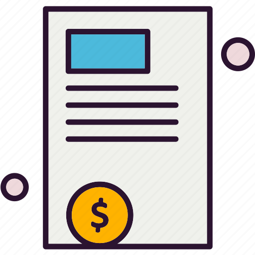 Document, dollar, file, report icon - Download on Iconfinder