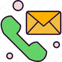 email, message, telephone
