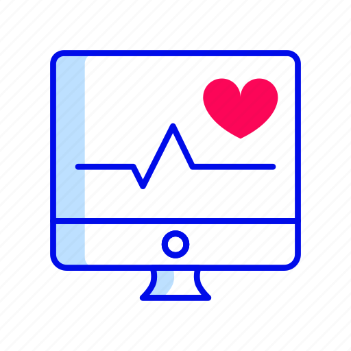 Cardiogram, electrocardiogram, pulse, heartbeat icon - Download on Iconfinder