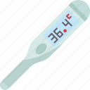 thermometer, temperature, fever, flu, healthcare