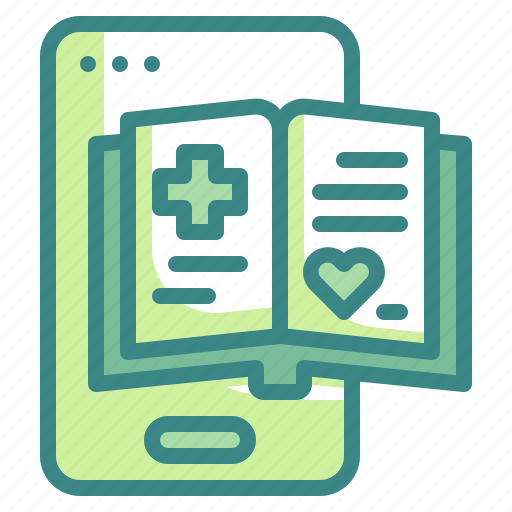 Book, ebook, healthcare, medical, pphone icon - Download on Iconfinder