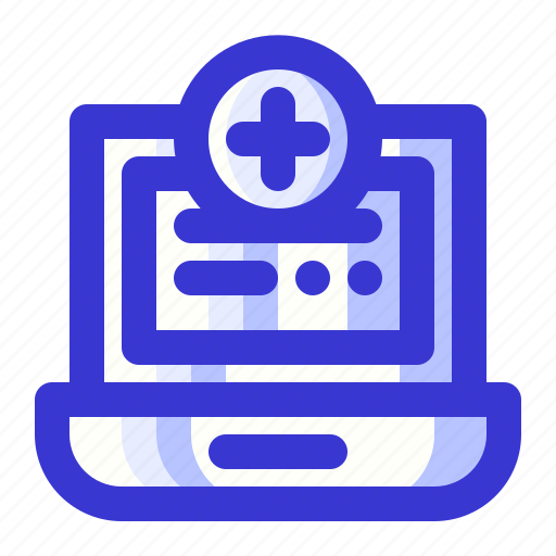 Health, hospital, laptop, medical, medical laptop icon - Download on Iconfinder