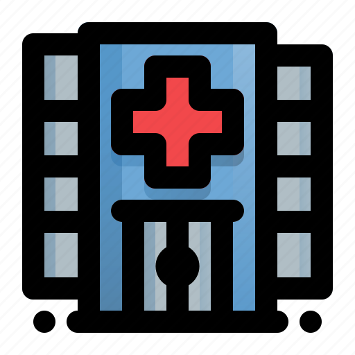 Building, hospital, location, place icon - Download on Iconfinder
