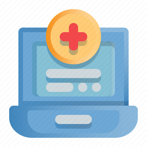 Health, hospital, laptop, medical, medical laptop icon - Download on Iconfinder