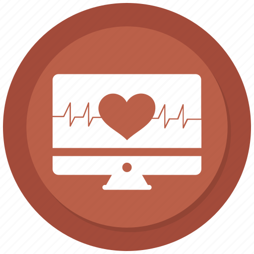 Analytics, diagram, ecg, ekg, heart, medicine, monitor icon - Download on Iconfinder