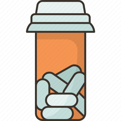 Pills, bottle, capsule, medicine, pharmaceutical icon - Download on Iconfinder