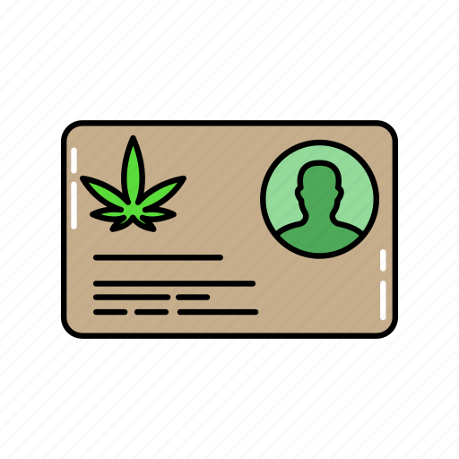 Id, license, medicinal, cannabis, weed, marijuana, dispensary icon - Download on Iconfinder