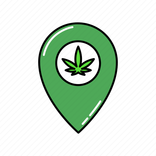 Marker, location, marijuana, weed, cannabis icon - Download on Iconfinder