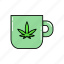 mug, cannabis, weed, marijuana 