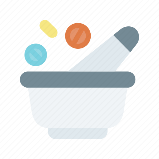 Drugs, healthcare, medicine, mortar, pestle icon - Download on Iconfinder