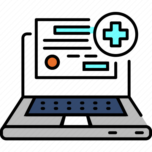 Medical, license, laptop icon - Download on Iconfinder