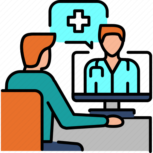 Remote, consultation, ehealth icon - Download on Iconfinder