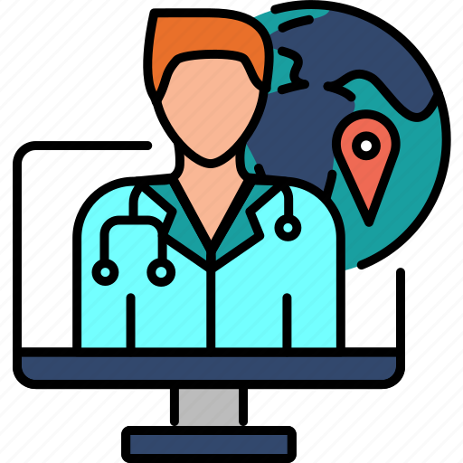 Remote, online, ehealth, doctor icon - Download on Iconfinder