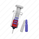 syringe, ampoules, injection, vaccine