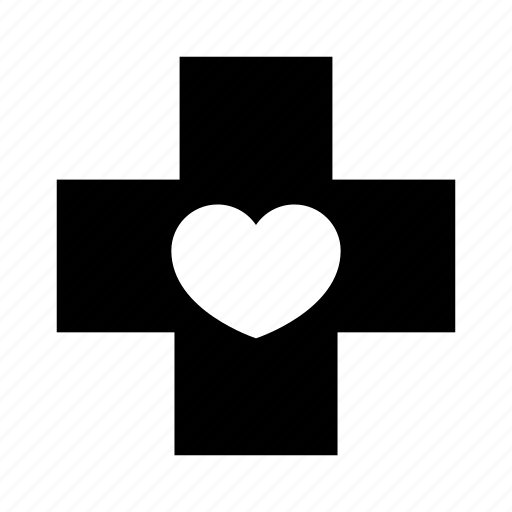 Cross, healthcare, heart, hospital, medicine, doctor, medical icon - Download on Iconfinder