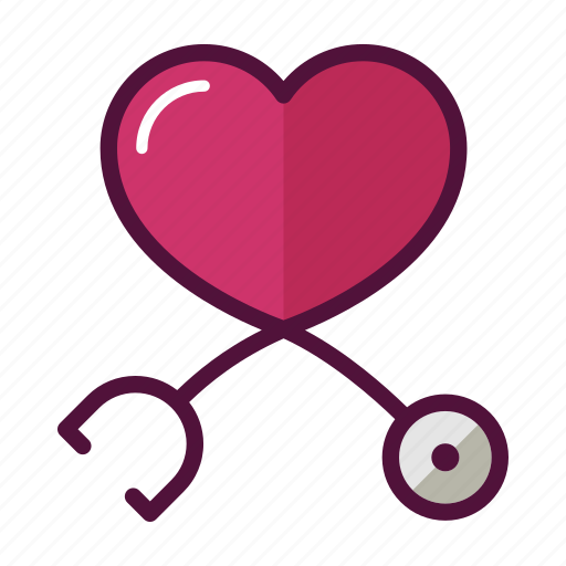 Cardiology, healthcare, heart, medicine, phonendoscope, health, medical icon - Download on Iconfinder