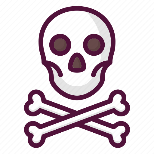 Bones, danger, pirate, skull, toxic, caution, warning icon - Download on Iconfinder
