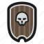 game, rpg, shield, skull 