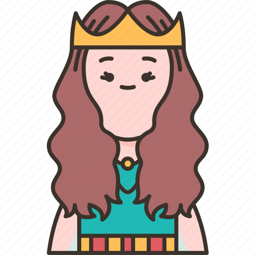 Princess, beauty, girl, queen, crown icon - Download on Iconfinder
