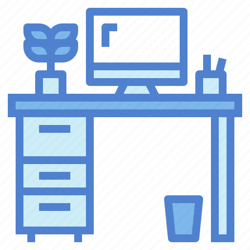 Computer, desk, furniture, office icon - Download on Iconfinder