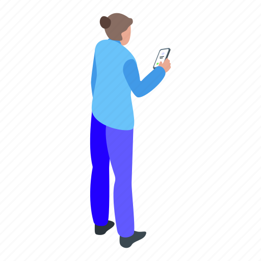 Meeting, phone, isometric icon - Download on Iconfinder