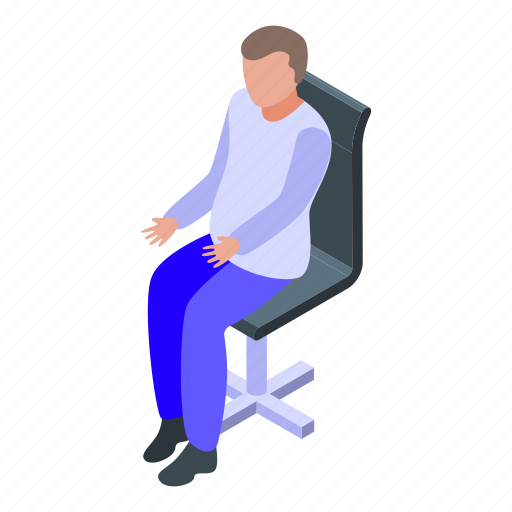 Man, meeting, isometric icon - Download on Iconfinder
