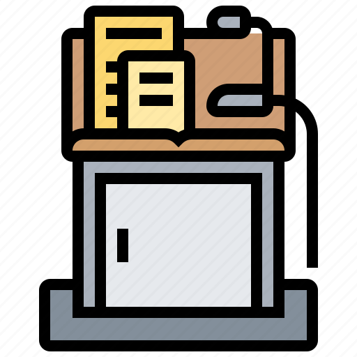 Conference, lectern, podium, speaker, speech icon - Download on Iconfinder