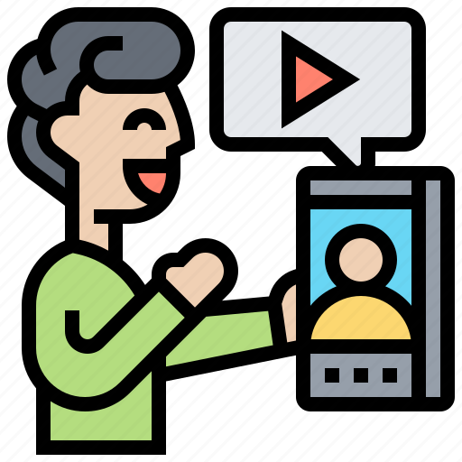 Call, communication, online, talking, video icon - Download on Iconfinder