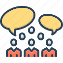 conversation, speaking, people, communication, negotiation, chatting, discussion, group talk