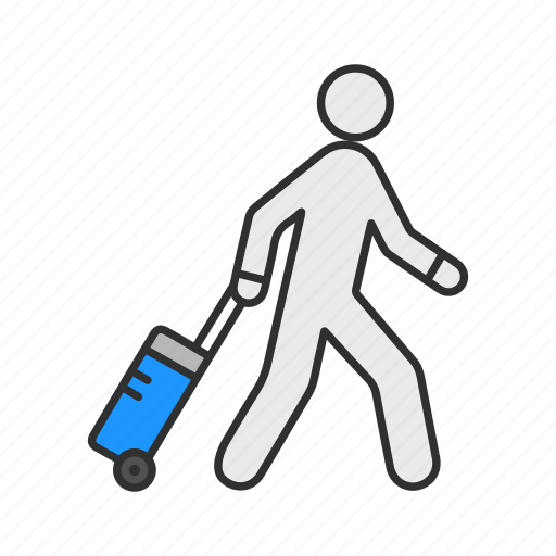 Navigator, suitcase, traveler, vacation icon - Download on Iconfinder