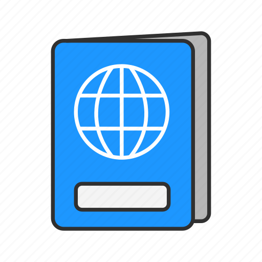 Airport, international travel, passbook, passport icon - Download on Iconfinder