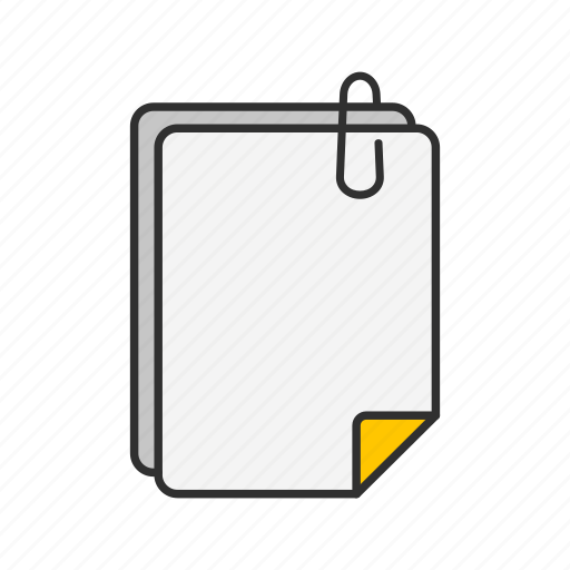 Attachment, files, note, paper icon - Download on Iconfinder