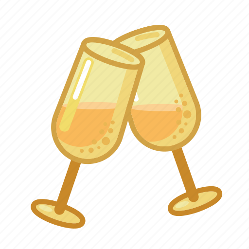 Champagne, alcohol, drink, party, celebration, birthday, chin icon - Download on Iconfinder