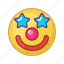 clown, face, mask, party, happy, smile 