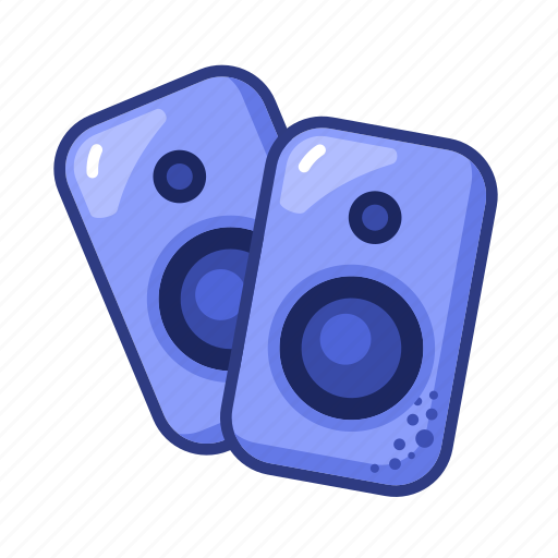 Loudspeakers, volume, sound, music, audio, instrument icon - Download on Iconfinder