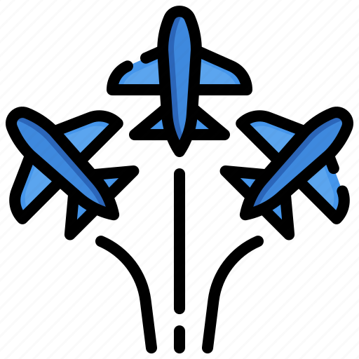 Airplane, military, entertainment, show, transportation icon - Download on Iconfinder
