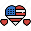 heart, flags, love, united, states, of, america, country 