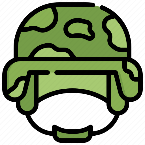 Helmet, soldier, army, militar, security icon - Download on Iconfinder