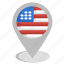 pin, placeholder, geography, maps, location, united, states, of, america 