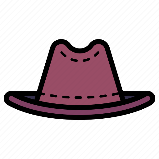 Fedora, hat, cap, cowboy hat, fashion icon - Download on Iconfinder