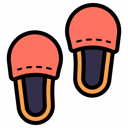 Slippers, sandals, flip flops, footwear, fashion icon - Download on Iconfinder