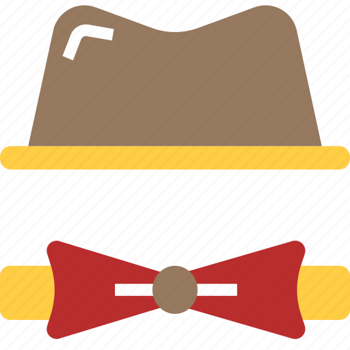 Bow, fashion, formal, hat, men, party icon - Download on Iconfinder